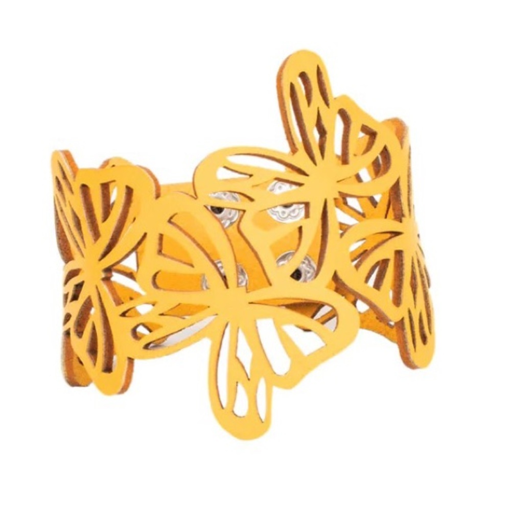 BUTTERFLY Leather Bracelet - Picture 2 of 2